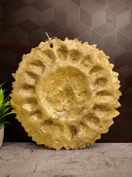 11.5″ Brass Sun Face Wall Mount | Surya Dev Wall Hanging for Home, Entrance & Vastu Décor