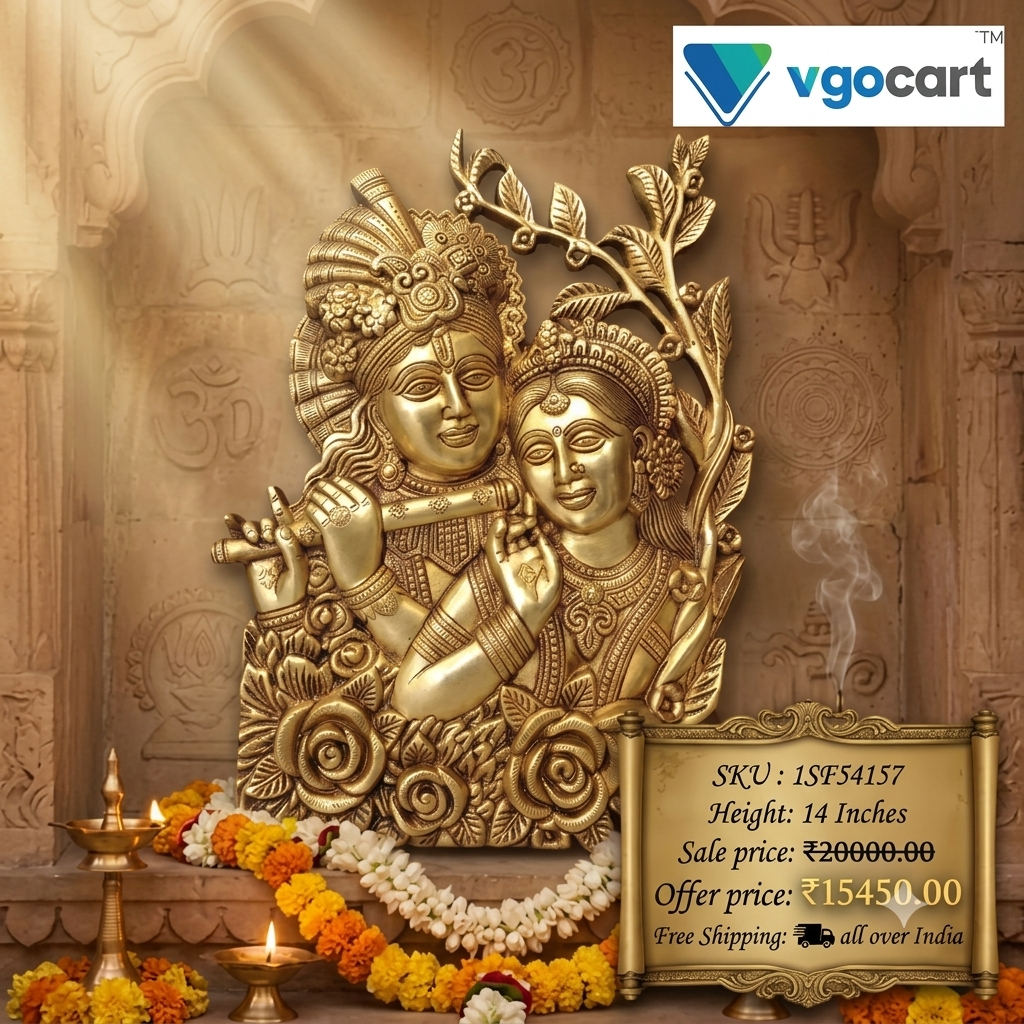 Brass Radha Krishna Idols