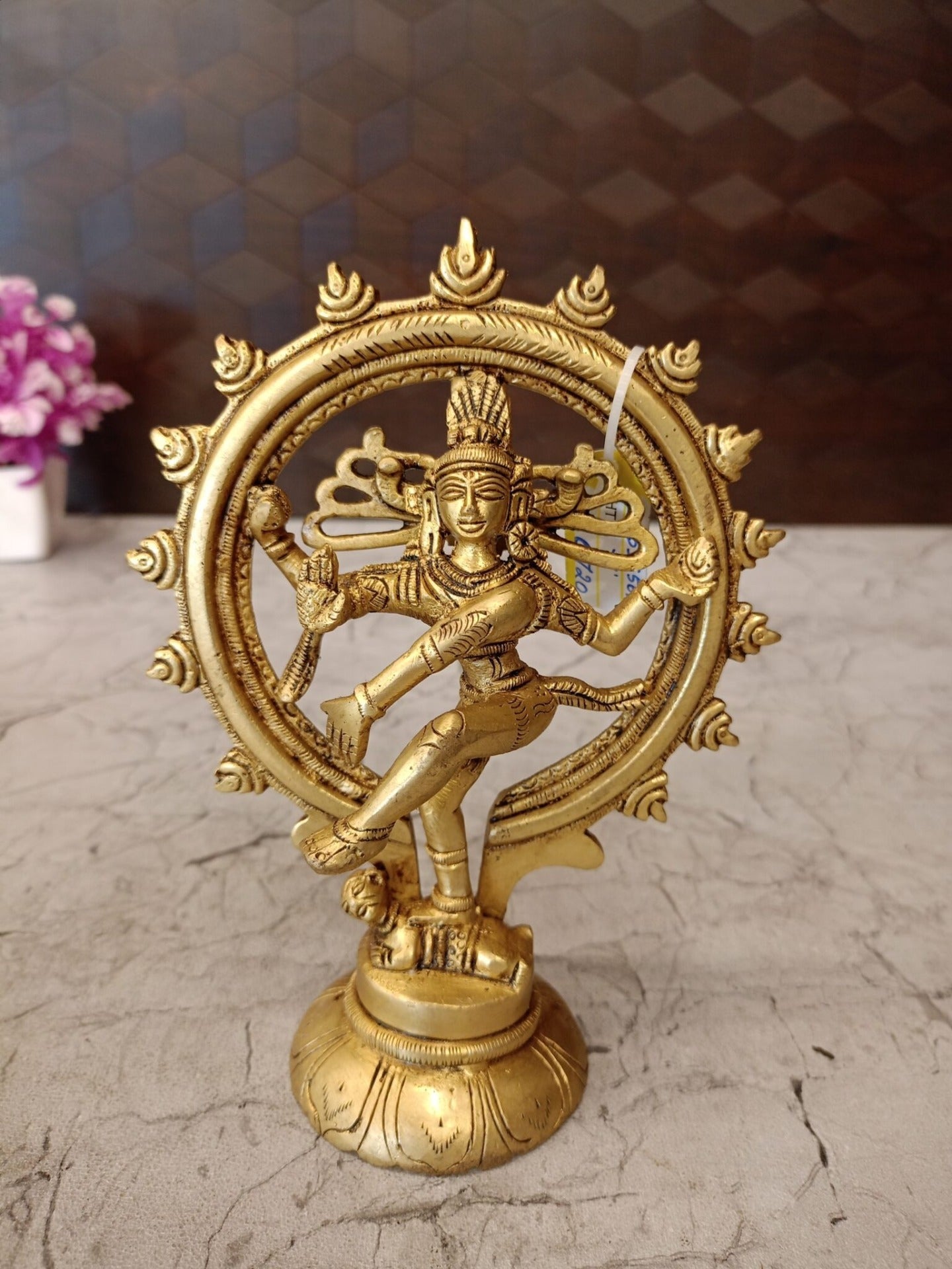 Buy Brass Nataraja Statue | Handcrafted Lord Shiva Natarajar Idol with Antique Finish | Hindu Temple, Pooja Room & Home Decor