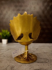 Brass Kalpavriksha Tree Diya | Divine Wish-Fulfilling Tree Brass Oil Lamp for Pooja, Home & Vastu