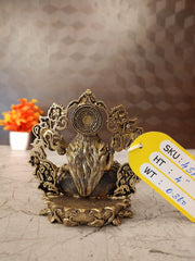 Brass Fine Art Saraswathi with Thiruvachi Idol | Premium Handcrafted Goddess Saraswati Brass Statue for Pooja, Home & Vastu