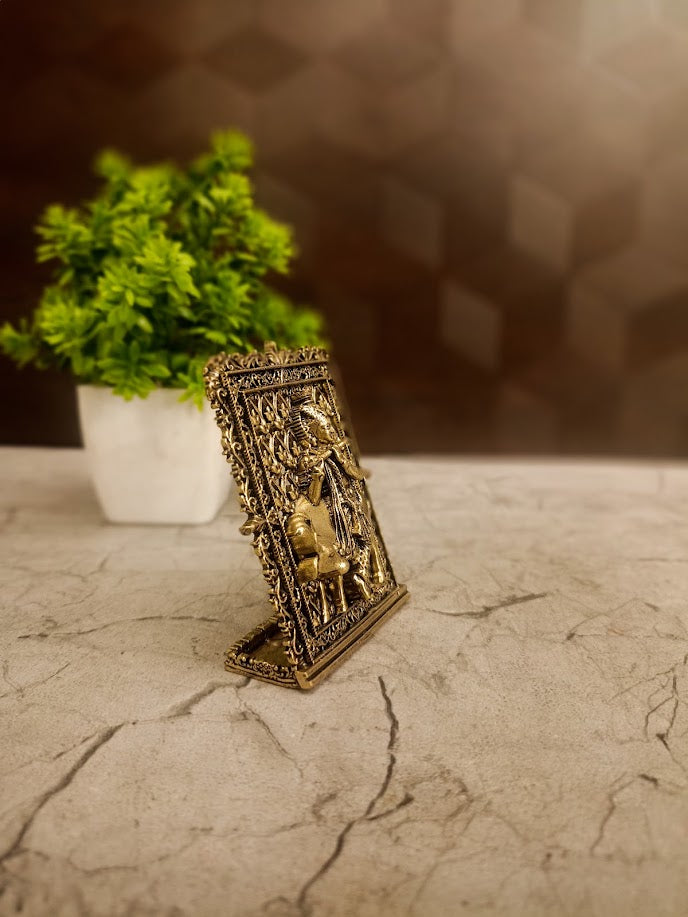 Premium Brass Fine Art Table Top Krishna Idol 3" | Lord Krishna Flute Statue