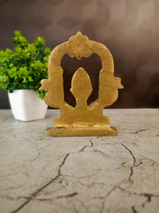 Brass Peacock Arch Vel | Divine Lord Murugan Spear for Pooja & Vastu