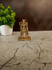 Brass Karupparayan Idol | South Indian Guardian Deity (Kaval Deivam) for Pooja & Protection