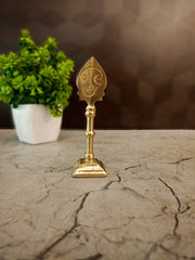 Small Brass Murugan Vel*Divine Spear for Pooja, Vastu & Car Dashboard