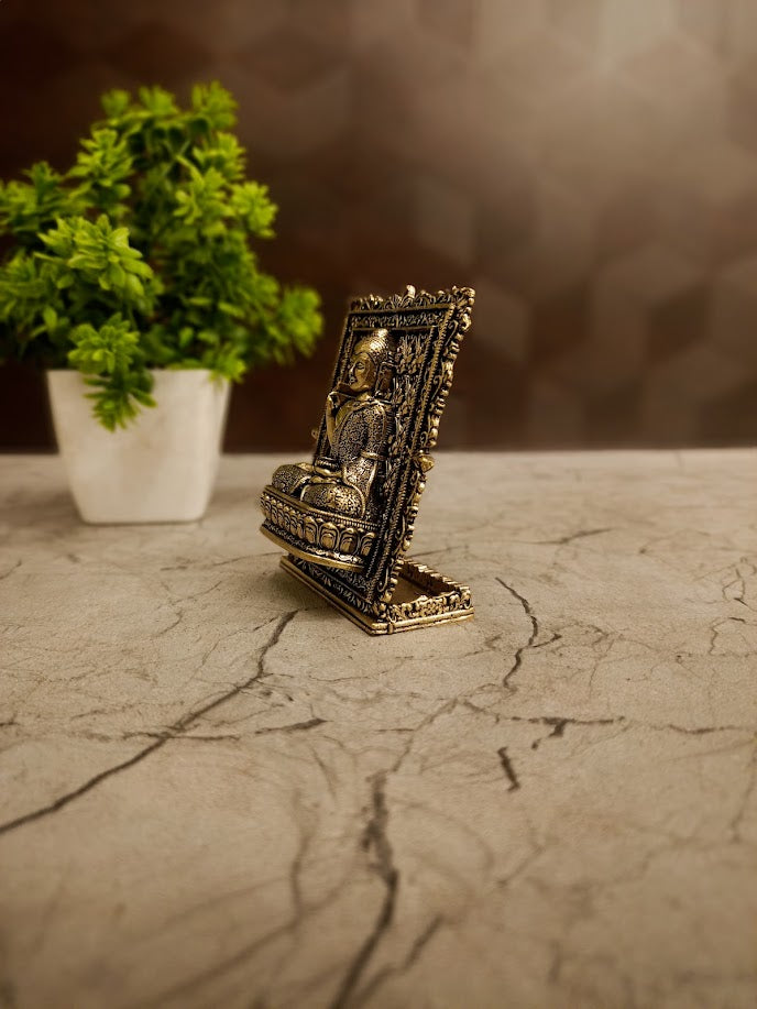 Brass Fine Art Buddha Idol | Zen Tabletop Decor & Vastu Showpiece