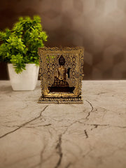 Brass Fine Art Buddha Idol | Zen Tabletop Decor & Vastu Showpiece