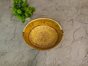 Royal Brass Ashtalakshmi Oval Basket | Premium Divine Pooja Bowl & Vastu Decor