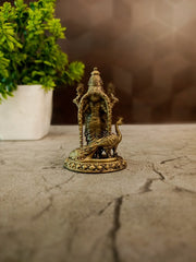 Brass Fine Art Malaysia Murugan Idol | Batu Caves Kartikeya Statue for Pooja & Car Dashboard