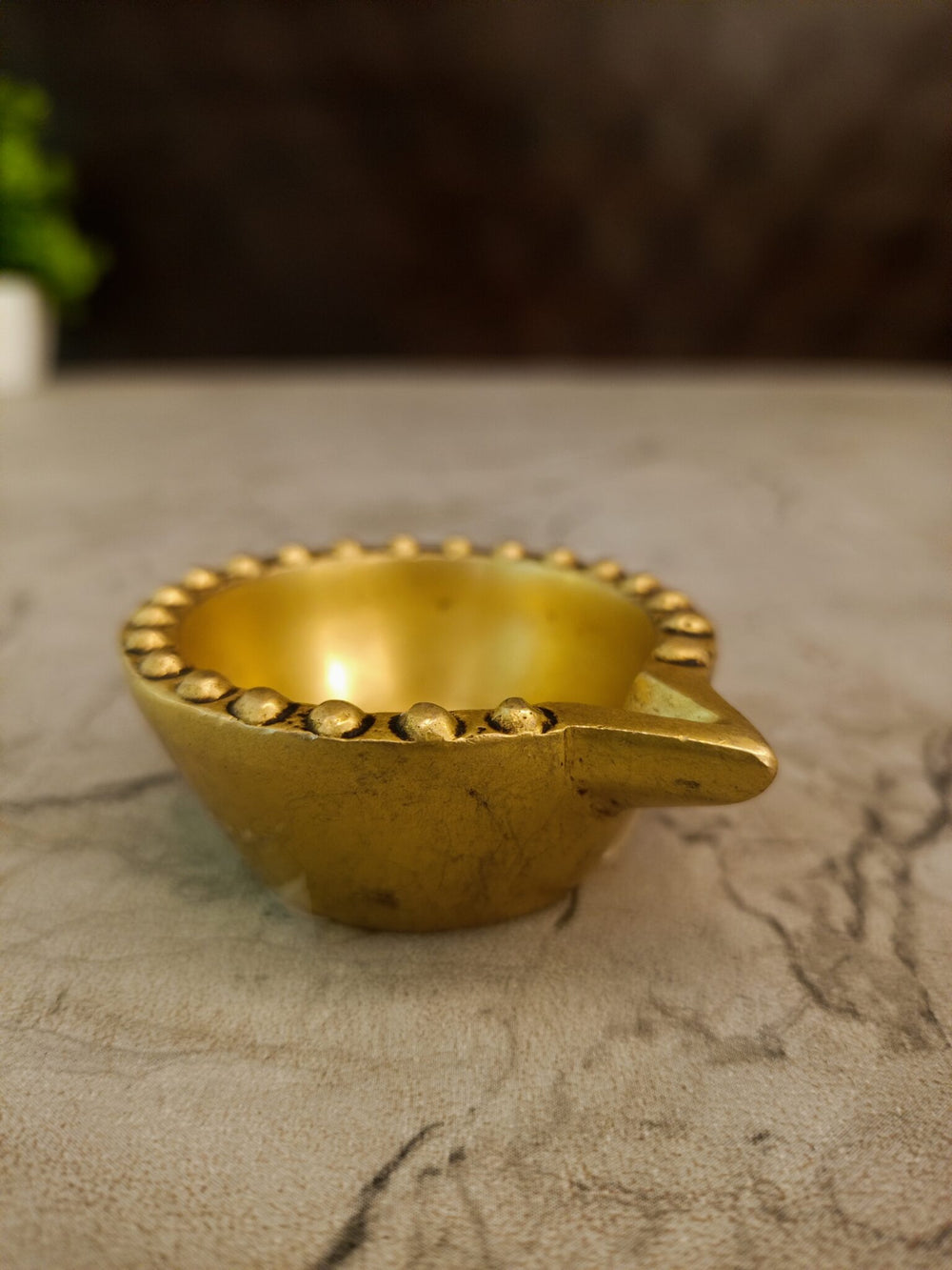 Premium Brass Swastik Agal Diya | Auspicious Swasthi Vilakku for Vastu & Heritage Pooja Decor