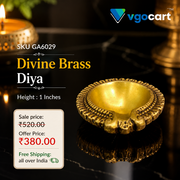 Premium Brass Designer Agal Diya | Ornate Eka Mukhi Vilakku for Vastu & Luxury Festive Decor