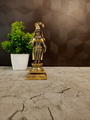 Premium Brass Goddess Andal Idol | Divine Srivilliputhur Alvar Statue for Vastu & Marital Bliss