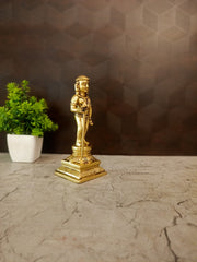 Premium Brass Aandi Murugan Idol | Sacred Palani Pazhani Aandavar Statue for Vastu & Spiritual Peace