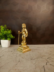 Premium Brass Aandi Murugan Idol | Sacred Palani Pazhani Aandavar Statue for Vastu & Spiritual Peace