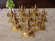 Premium Brass Ashtalakshmi Idol Set | Divine 8 Forms of Lakshmi for Vastu & Eightfold Wealth