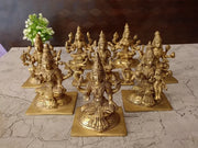 Premium Brass Ashtalakshmi Idol Set | Divine 8 Forms of Lakshmi for Vastu & Eightfold Wealth
