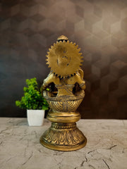 Authentic Brass Swami Ayyappa Idol | Divine Sabarimala Lord Iyappan Statue for Vastu & Devotion