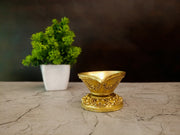 Premium Brass Fine Art Agal Vilakku | Traditional Single-Wick Deepam for Pooja, Vastu & Festivities