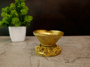 Premium Brass Fine Art Agal Vilakku | Traditional Single-Wick Deepam for Pooja, Vastu & Festivities
