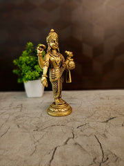 Handcrafted Brass Lord Dhanvantari Idol | Divine Physician of Ayurveda & Vastu Statue