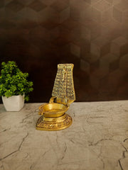 Premium Brass Thiruchendur Diya | Sacred Lord Murugan Temple Oil Lamp for Pooja & Vastu
