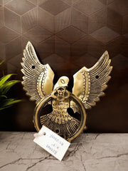 Premium Antique Brass Eagle Door Knocker | Majestic Garuda Door Ring for Vastu Protection & Entrance Decor