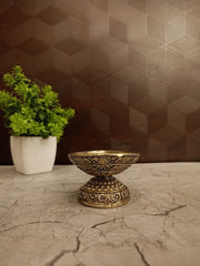 Premium Fine Art Brass Agal Diya | Traditional Karthigai Vilakku for Vastu & Luxury Festive Decor