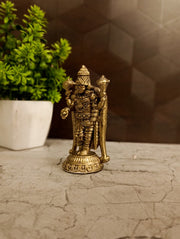 Premium Brass Fine Art Balaji Idol | Majestic Tirupati Venkateshwara Statue for Pooja & Vastu Wealth
