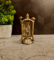 Premium Brass Fine Art Balaji Idol | Majestic Tirupati Venkateshwara Statue for Pooja & Vastu Wealth