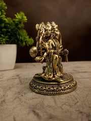 Buy Premium Antique Brass Fine Art Panchamuga Hanuman Idol For Vastu Shield And Home Decor