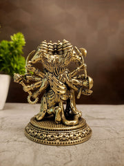 Buy Premium Antique Brass Fine Art Panchamuga Hanuman Idol For Vastu Shield And Home Decor