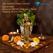 Fine Art Miniature Raja Alagara Murugan Idol (Medium) | Royal Kartikeya Decor & South Indian Pooja Statue