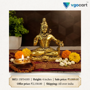 Premium Brass Fine Art Shivan Idol | Majestic Mahadev Statue for Pooja, Vastu & Home Decor
