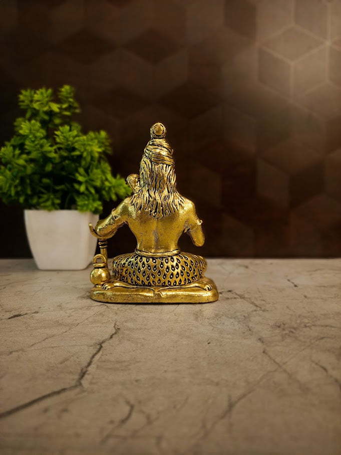 Premium Brass Fine Art Shivan Idol | Majestic Mahadev Statue for Pooja, Vastu & Home Decor