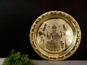 Premium Brass Lakshmi Pooja Thali | Sacred Goddess of Wealth Thamboolam Plate for Vastu & Prosperity