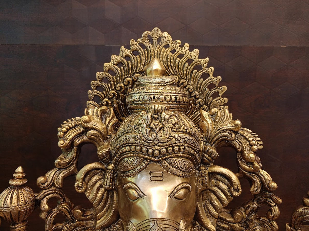 Buy Premium Antique Brass Exclusive Master Ganesha Idol For Vastu Success And Sacred Home Decor