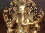 Buy Premium Antique Brass Exclusive Master Ganesha Idol For Vastu Success And Sacred Home Decor