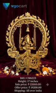 Premium Brass Unique Ganesha Uruli | Exclusive Vastu Water Bowl Showpiece for Luxury Entryways