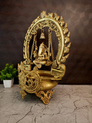 Premium Brass Unique Ganesha Uruli | Exclusive Vastu Water Bowl Showpiece for Luxury Entryways