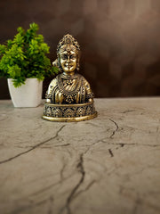 Handcrafted Brass Gauri Idol | Goddess Parvati Fine Art Statue for Home Temple & Vastu