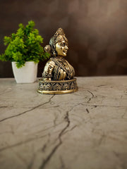 Handcrafted Brass Gauri Idol | Goddess Parvati Fine Art Statue for Home Temple & Vastu