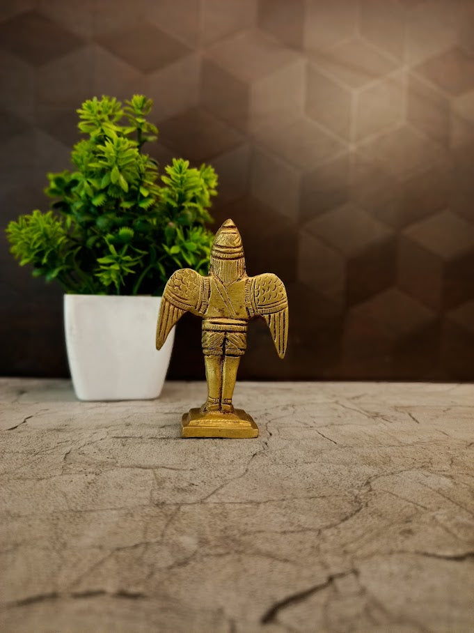 Premium Brass Garudan Statue | Majestic Vishnu Vahana Idol for Vastu Protection & Swift Success