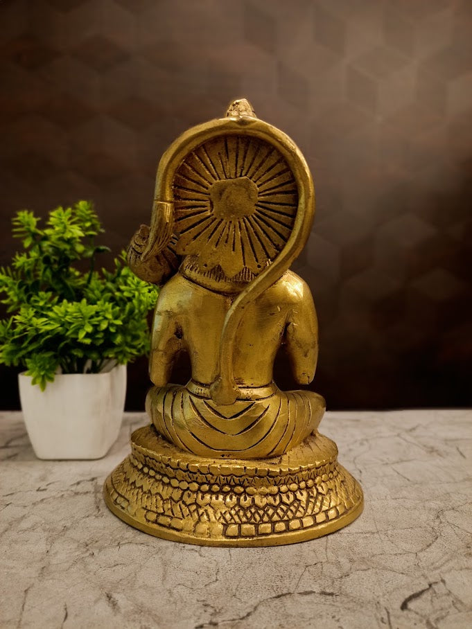 Exquisite Handcrafted Brass Anjaneyar Statue For Home Temple Vastu Worship And Divine Hanuman Puja Decor