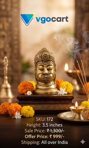 Buy Premium Antique Brass Lord Hanuman Face Sculpture For Vastu Protection And Wall Decor Online
