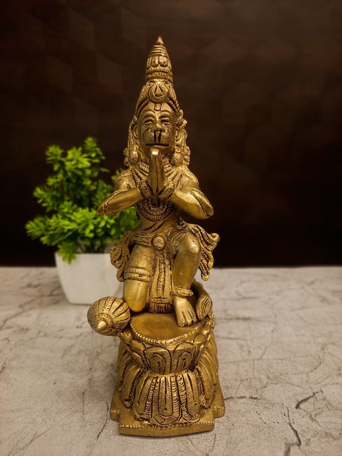 Buy Premium Antique Brass Hanuman Idol For Vastu Protection And Sacred Home Courage Decor Online