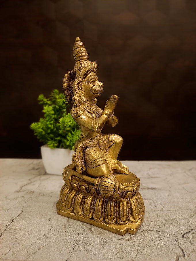 Buy Premium Antique Brass Hanuman Idol For Vastu Protection And Sacred Home Courage Decor Online