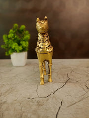 Handcrafted Running Brass Horse Statue | Vastu & Feng Shui Showpiece for Career Success, Speed & Wealth