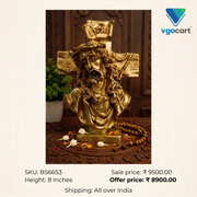 Premium Brass Jesus Christ Statue | Divine Grace Idol for Home Altar & Christian Decor