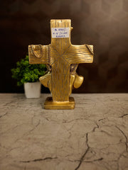 Premium Brass Jesus Christ Statue | Divine Grace Idol for Home Altar & Christian Decor
