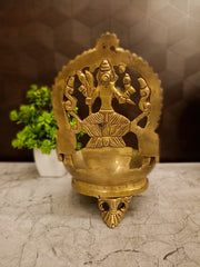 Premium Authentic Brass Kamakshi Deepam | Traditional Amman Vilakku for Vastu, Daily Pooja & Supreme Wealth